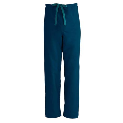 Medline ComfortEase Unisex Reversible Drawstring Pants - Caribbean Blue