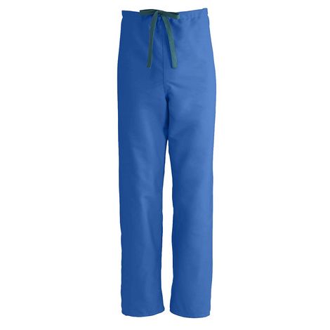 Medline ComfortEase Unisex Reversible Drawstring Pants - Royal Blue