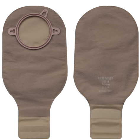 Hollister New Image Two-Piece Drainable Ostomy Pouch With Lock N Roll Microseal Closure