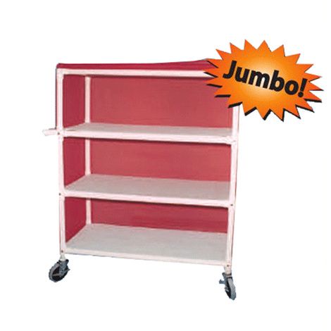 Duralife Extra Wide Linen Cart With Shelf