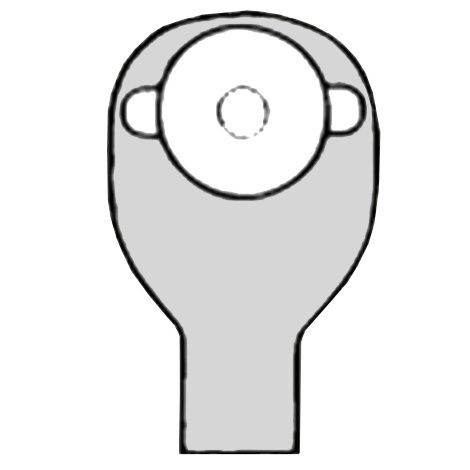 Hpfy StoresNu-Hope Convex Round Opaque Post-Operative Brief  Drainable Pouch