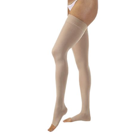 BSN Jobst Opaque X-Large Open Toe Thigh High 30-40mmHg Extra Firm Compression Stockings