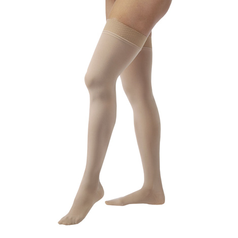 BSN Jobst Opaque Medium Closed Toe Thigh High 30-40mmHg Extra Firm Compression Stockings