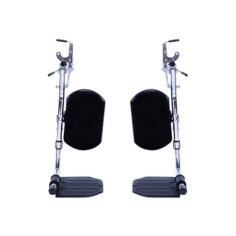 Invacare Wheelchair Elevating Legrests Aluminum Footplates Padded Calf Pads 1 Pair T94HAP
