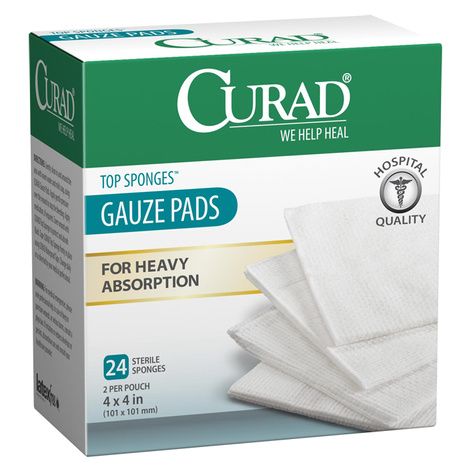 Medline Curad Hospital Quality Sterile Post-Op Top Sponges