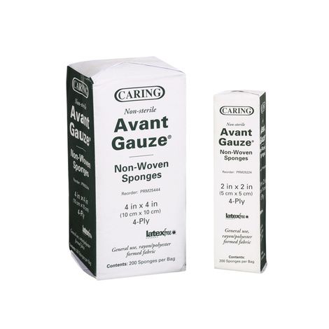 Medline Caring Non-Woven Non-Sterile Gauze Sponges