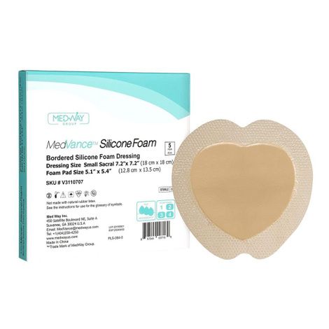 Buy Medvance Bordered Silicone Foam Dressing HPFY   3182021388medvance Small Sacral P 