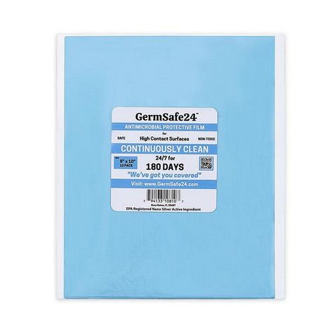 GermSafe24 Antimicrobial Translucent Sheets Protective Film