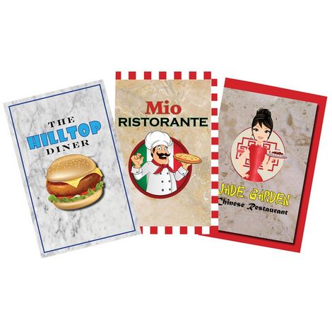 Childrens Factory Play Menus