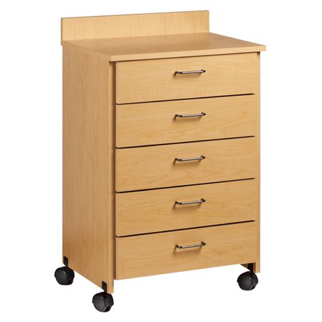 Clinton Mobile Treatment Cabinet with Five Drawers