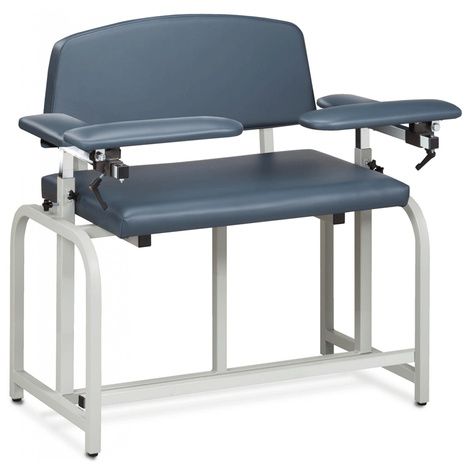 Clinton Lab X Series Bariatric Extra-Tall Blood Drawing Chair with Padded Arms