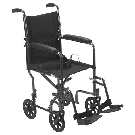 Drive Steel Transport Chair With Fixed Full Arms