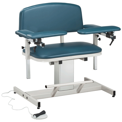 Clinton Power Series Extra Wide Blood Drawing Chair with Padded Arms