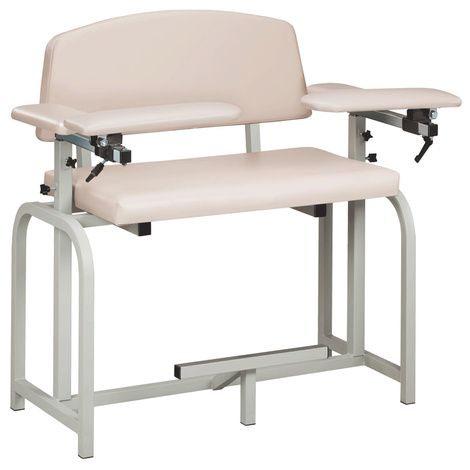 Clinton Lab X Series Extra-Wide Extra-Tall Blood Drawing Chair with Padded Arms
