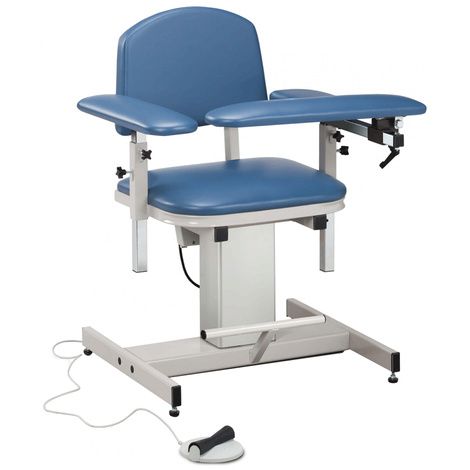 Clinton Power Series Blood Drawing Chair with Padded Arms