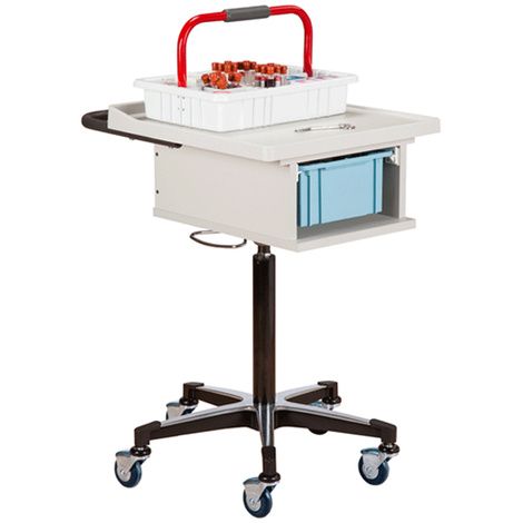 Clinton One-Bin Phlebotomy Cart