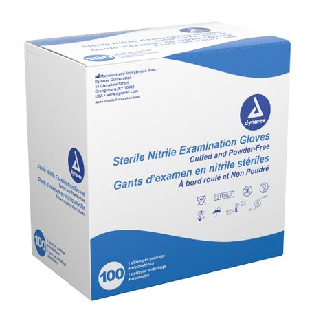 Dynarex Sterile Nitrile Exam Gloves