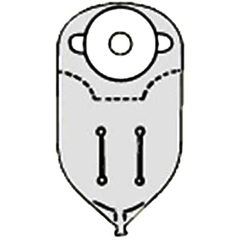 Hpfy StoresNu-Hope Round Opaque Post-Operative Adult Urinary Pouch with Flutter Valve