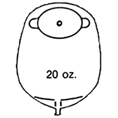 Hpfy StoresNu-Hope Oval Cut-To-Fit Mid-Size Urinary Pouch With Flutter Valve