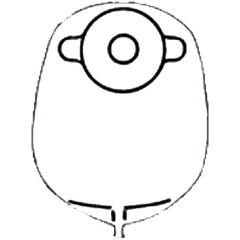 Nu-Hope Standard Round Post-Operative Mid-Size Urinary Pouch