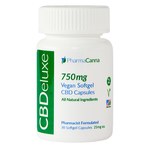 PharmaCanna CBDeluxe Vegan Gel Capsules