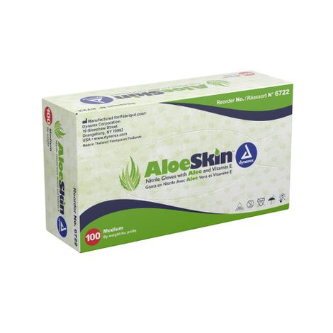 Dynarex AloeSkin Nitrile Exam Gloves