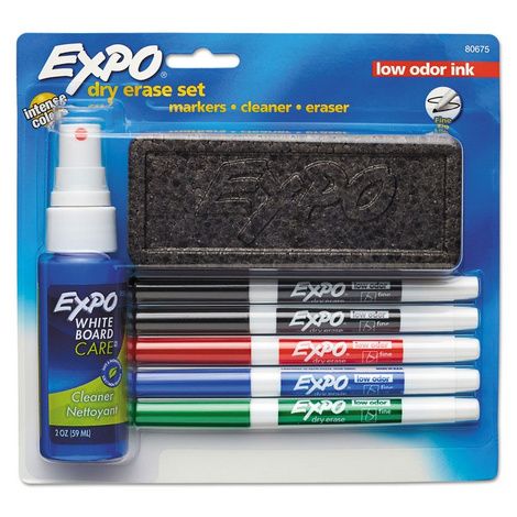 EXPO Dry Erase Marker, Eraser and Cleaner Kit