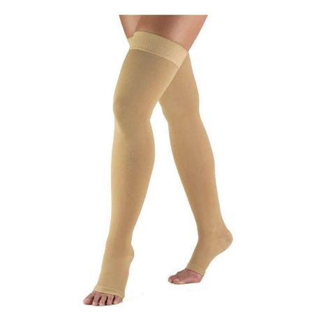 BSN Jobst Opaque 30-40 mmHg Open Toe Thigh High Compression Stockings