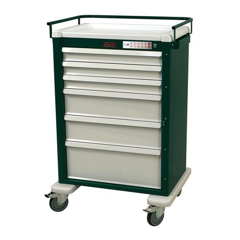 Harloff Universal Line Super Six Drawer Cart with Eletronic Lock