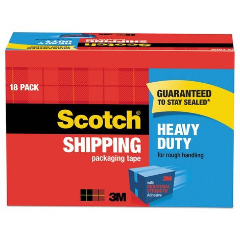 Scotch 3850 Heavy-Duty Packaging Tape Cabinet Pack