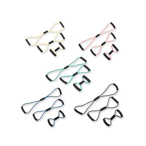 CanDo BowTie Tubing Exerciser 3-Piece Set