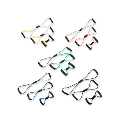 CanDo BowTie Tubing Exerciser 3-Piece Set