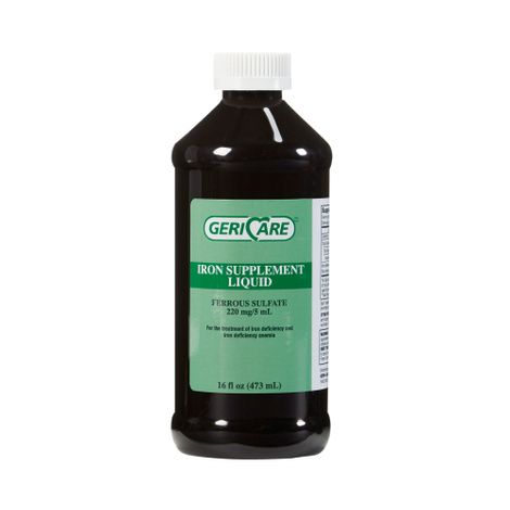 McKesson Geri Care Ferrous Sulfate Elixir,220 mg / 5 ml, 16 fl. oz.,Each,Q701-16-GCP