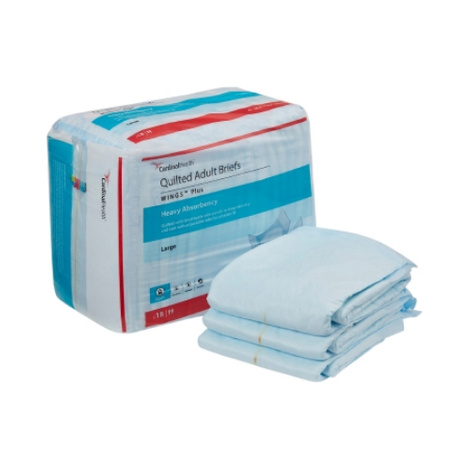 Wings Plus Quilted Adult Briefs - Super Absorbency