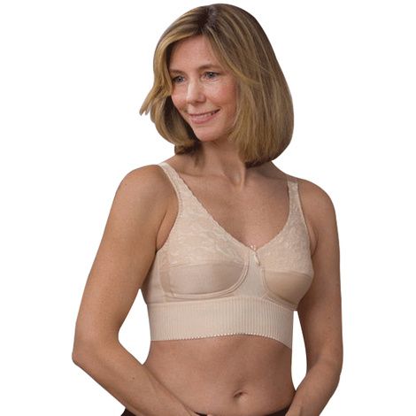 Lace Accent Front Closure Mastectomy Bra by Almost U