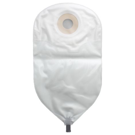 Hpfy StoresNu-Hope Classic-Round One Piece Urinary Precut Flutter Valve Flat Ostomy Pouch