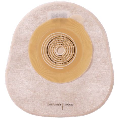 Hpfy StoresColoplast Assura ColoKids One-Piece Standard Wear Flat Cut-To-Fit Transparent Closed-End Pouch