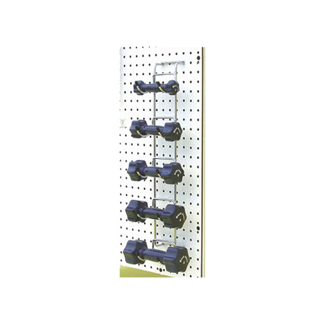 Elginex Elgin Wall-Mounted Chrome Dumbbell Storage Rack