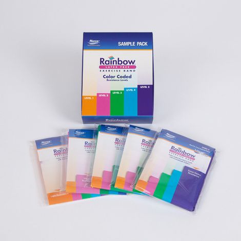 Norco Rainbow Latex-Free Exercise Bands Multipacks