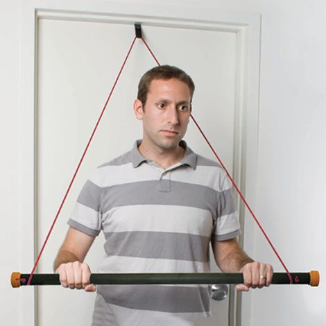 CanDo Over Door Exercise Pulley With Bar And Tubing