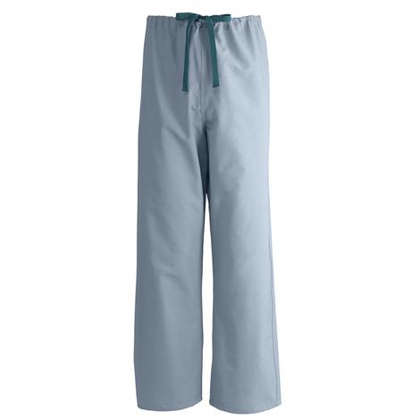 Medline AngelStat Unisex Reversible Drawstring Scrub Pants - Misty Green