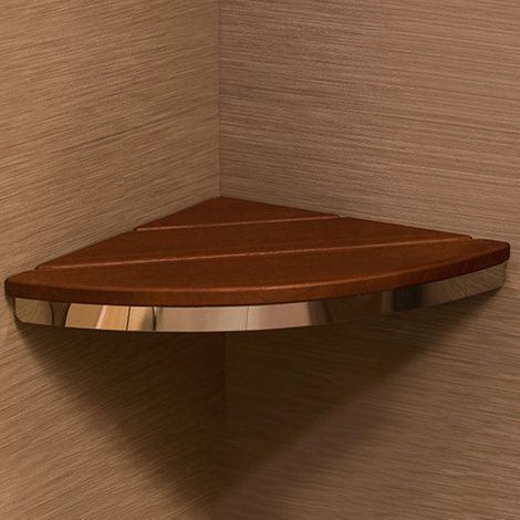 HealthCraft Invisia Bamboo Corner Shower Seat