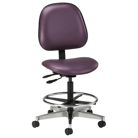 Clinton Lab Stool with Contour Seat and Backrest