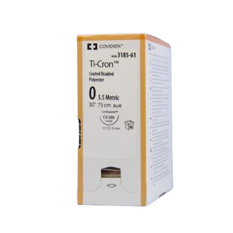 Medtronic Ti-cron Taper Point 30 Inch Polyester Suture with