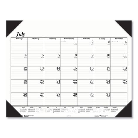 House of Doolittle 100% Recycled Economy Academic Desk Pad Calendar