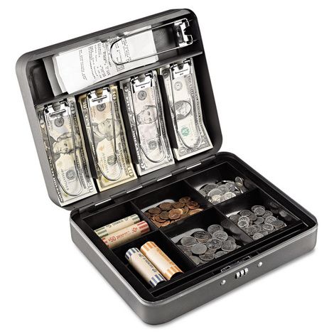 SteelMaster Cash Box with Combination Lock