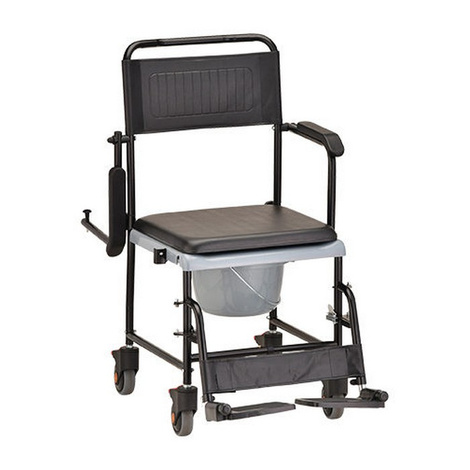 Nova Medical Drop-Arm Transport Chair Commode