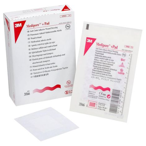 3M Medipore +Pad Soft Cloth Adhesive Wound Dressing