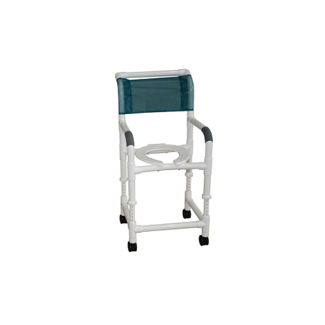 MJM Adjustable Height Rolling Shower Chair