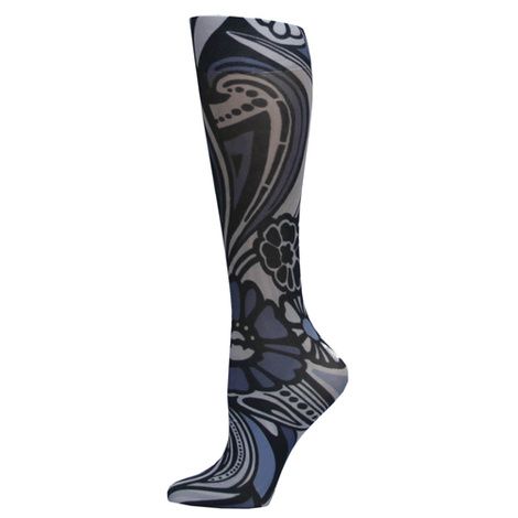 Complete Medical Blue Megan Knee High Compression Socks